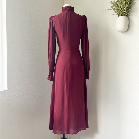NWOT Reformation Stevi Long Sleeve Midi Dress - Picture 7 of 14